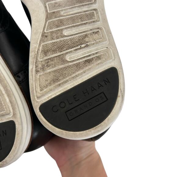 Cole Haan Black Leather OriginalGrand Lace Up Loafers Sz 10.5 - Picture 7 of 9